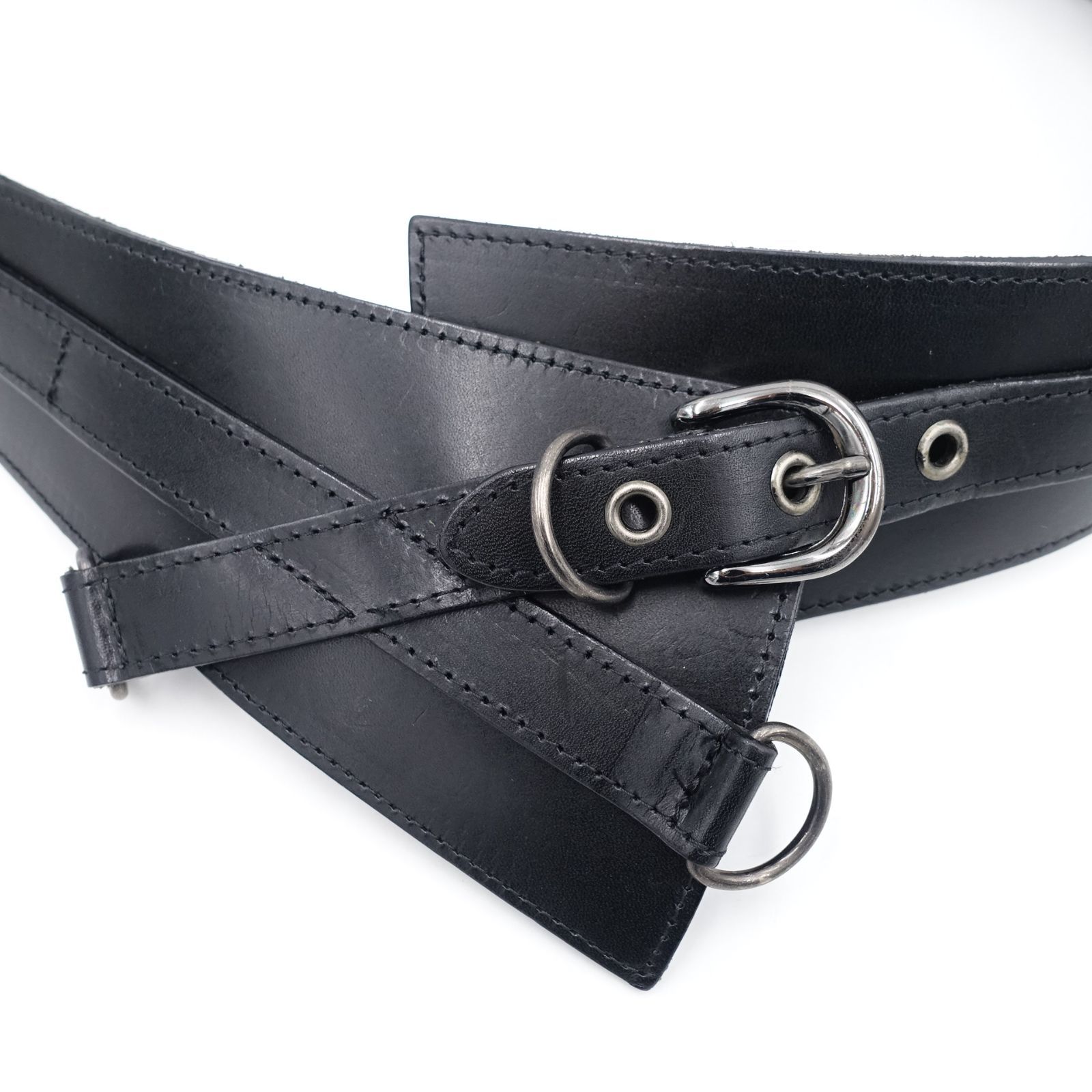 alice auaa スタッズレザーオーバーベルト 黒 ブラック ロリィタ