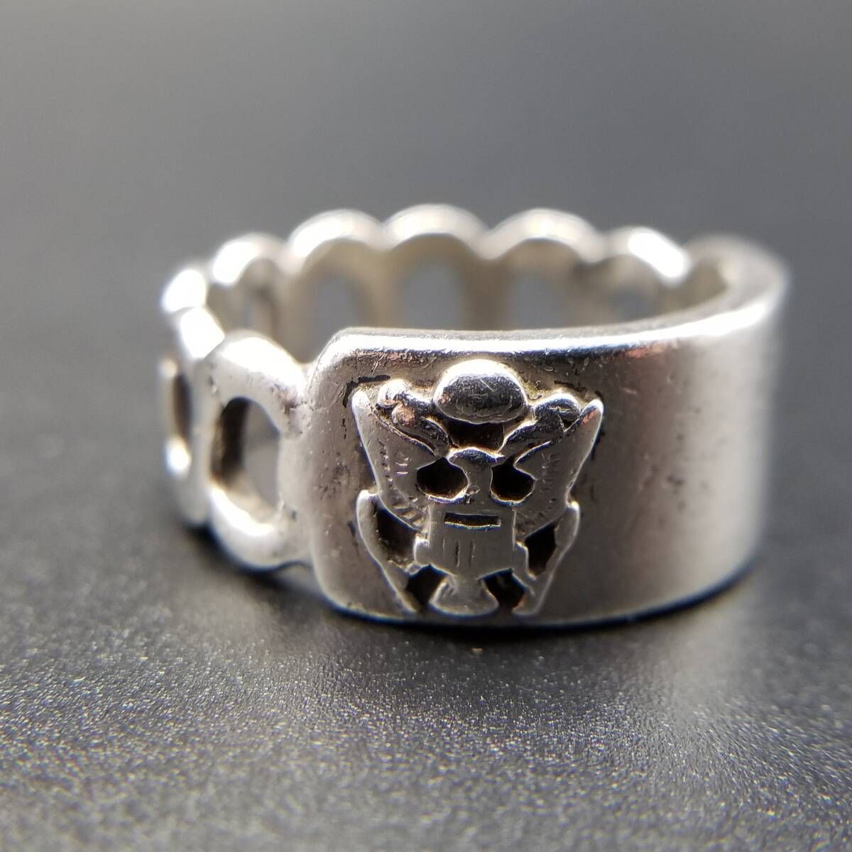 チェルシーFC ロゴ ビンテージシルバーリング チェルシーFC ロゴ