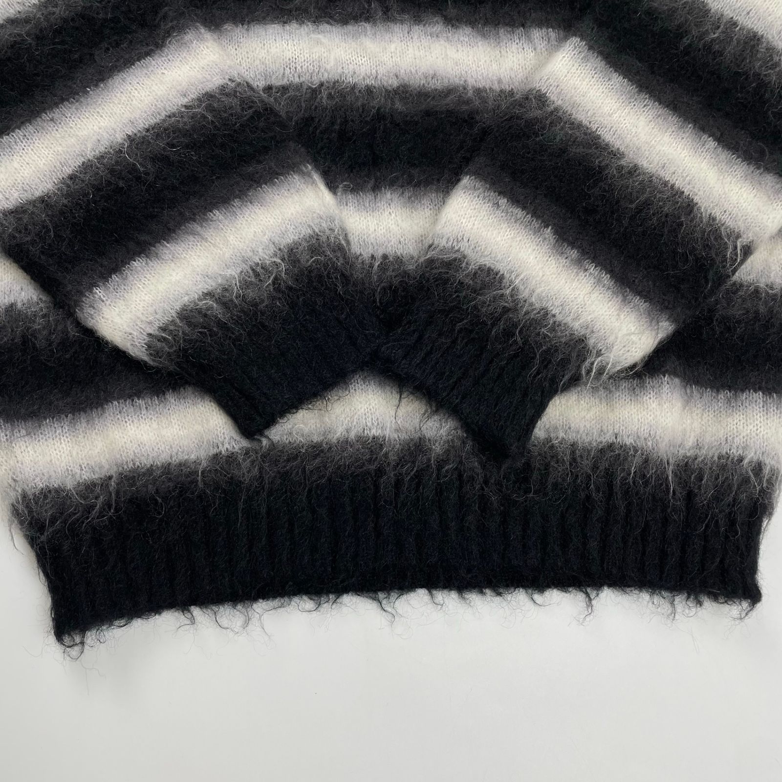 MINEDENIM マインデニム / Blurry Border Mohair Knit Pullover モヘヤ