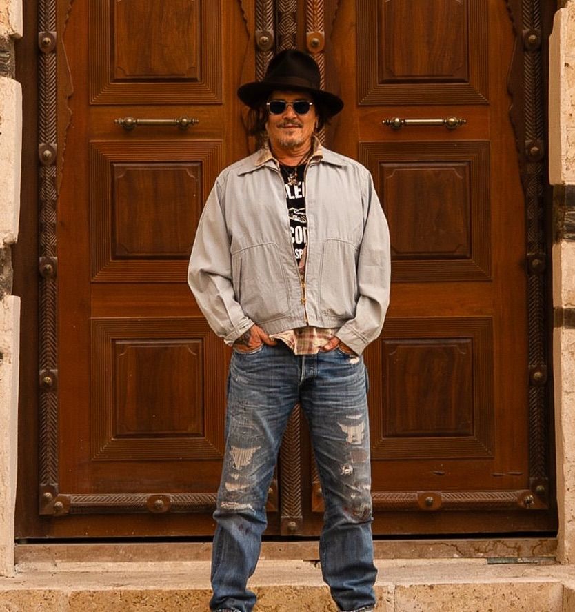 新品 ジョニーデップ コミコン撮影会着用 RRL ラルフローレン ダメージ