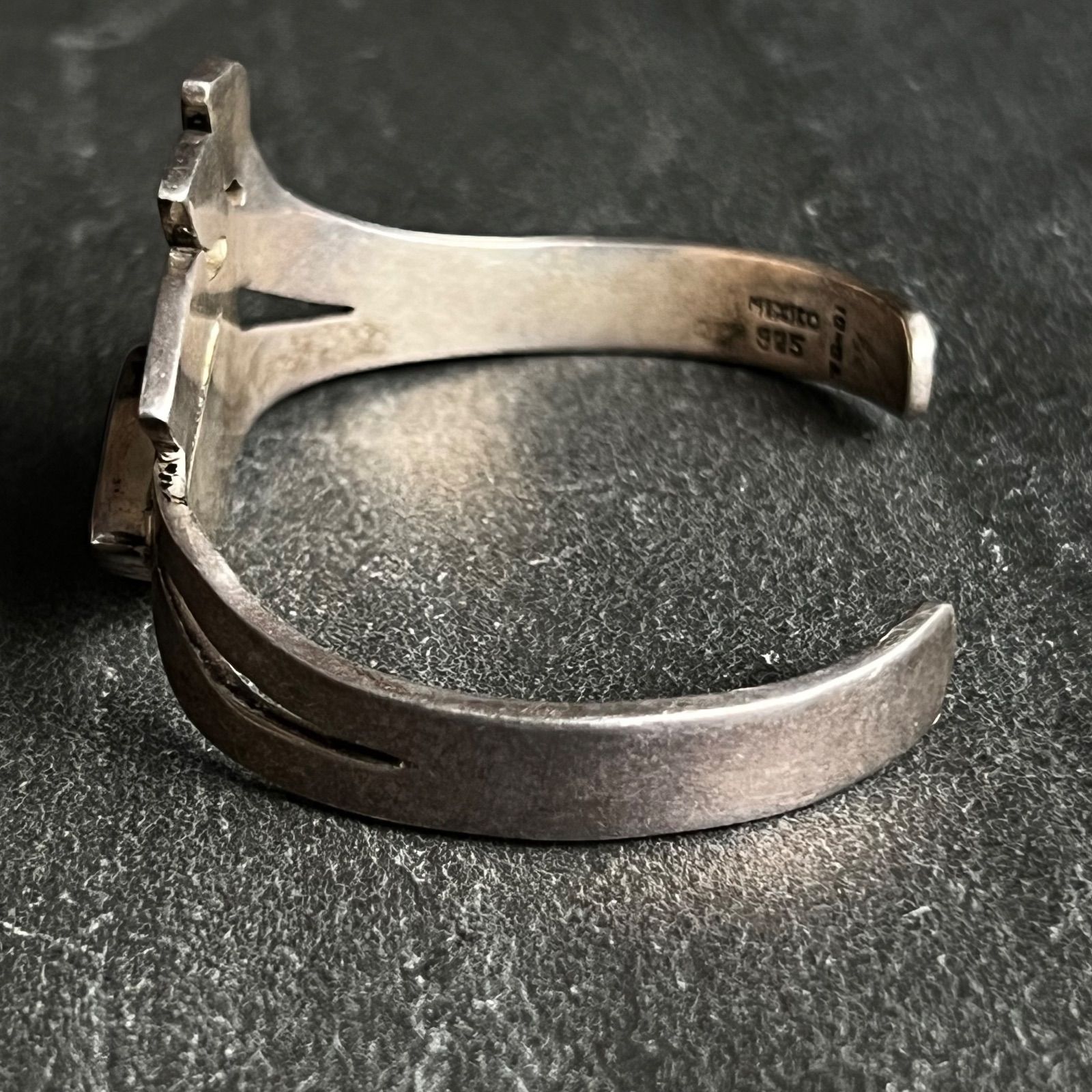 MEXICO TAXCO TC‐01 STERLING SILVER925 シルバー925 オニキス リーフ