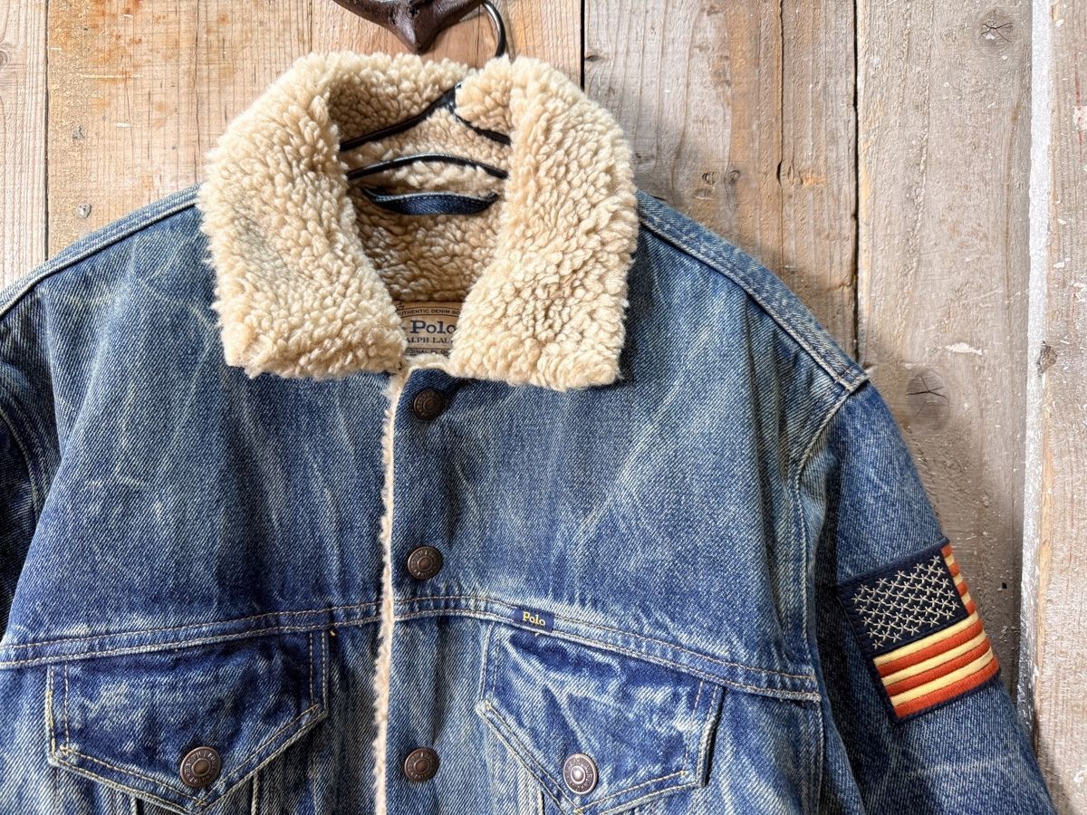 Polo Ralph Lauren(ラルフローレン):裏ボア デニム ジャケット - メルカリ