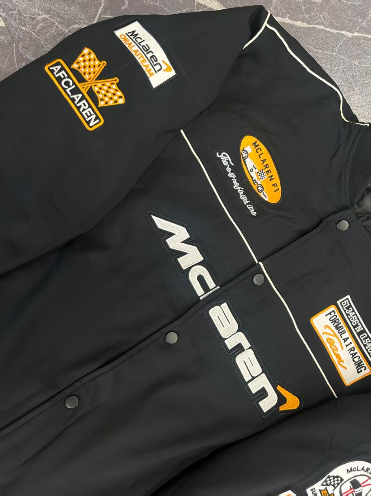 yama~Lサイズ-mcLaren F1 レーシングジャケットブルゾン 限定で大