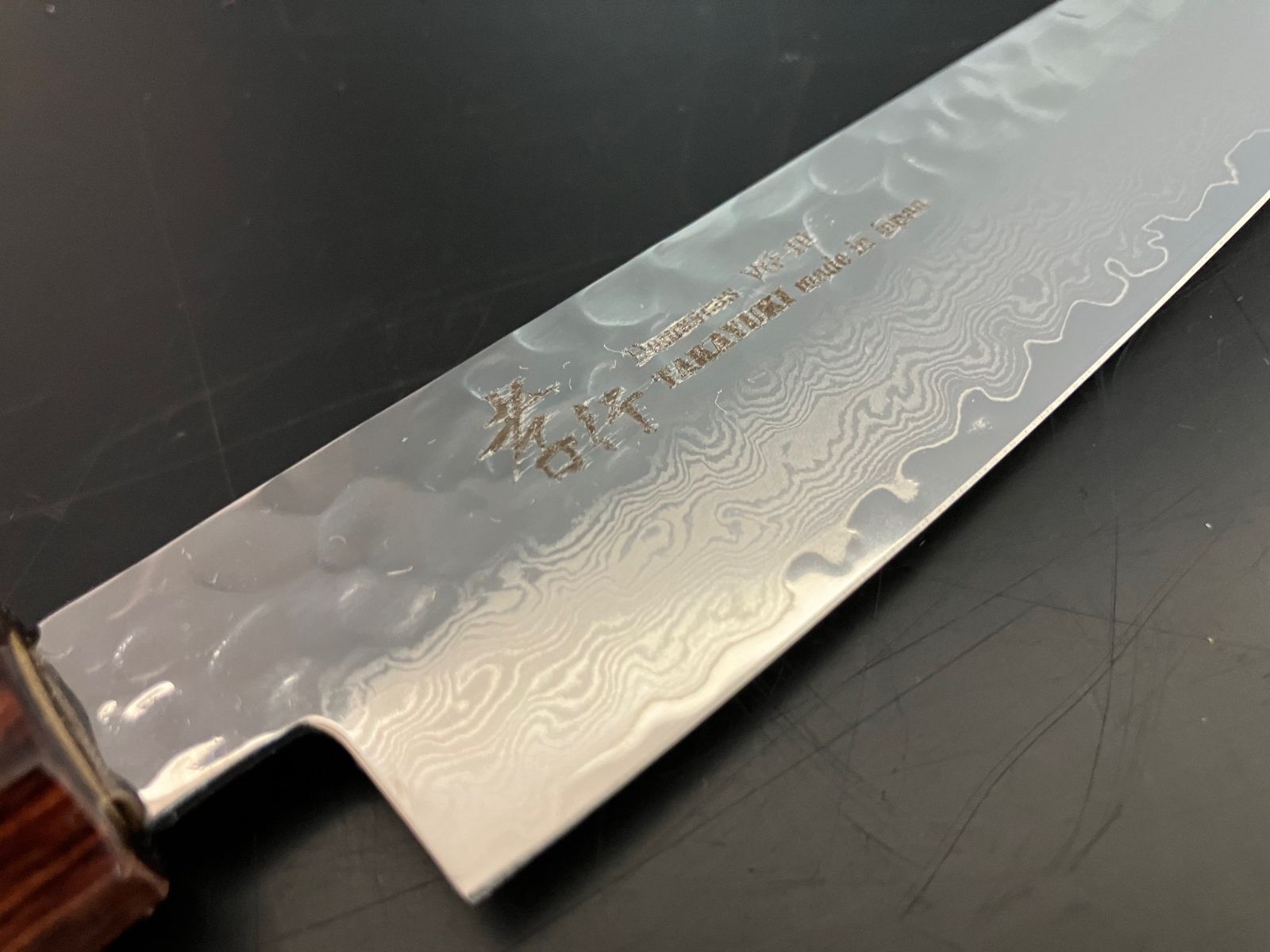 人気商品！】堺孝行 33層槌目ダマスカス和式ペティナイフ 180mm - メルカリ