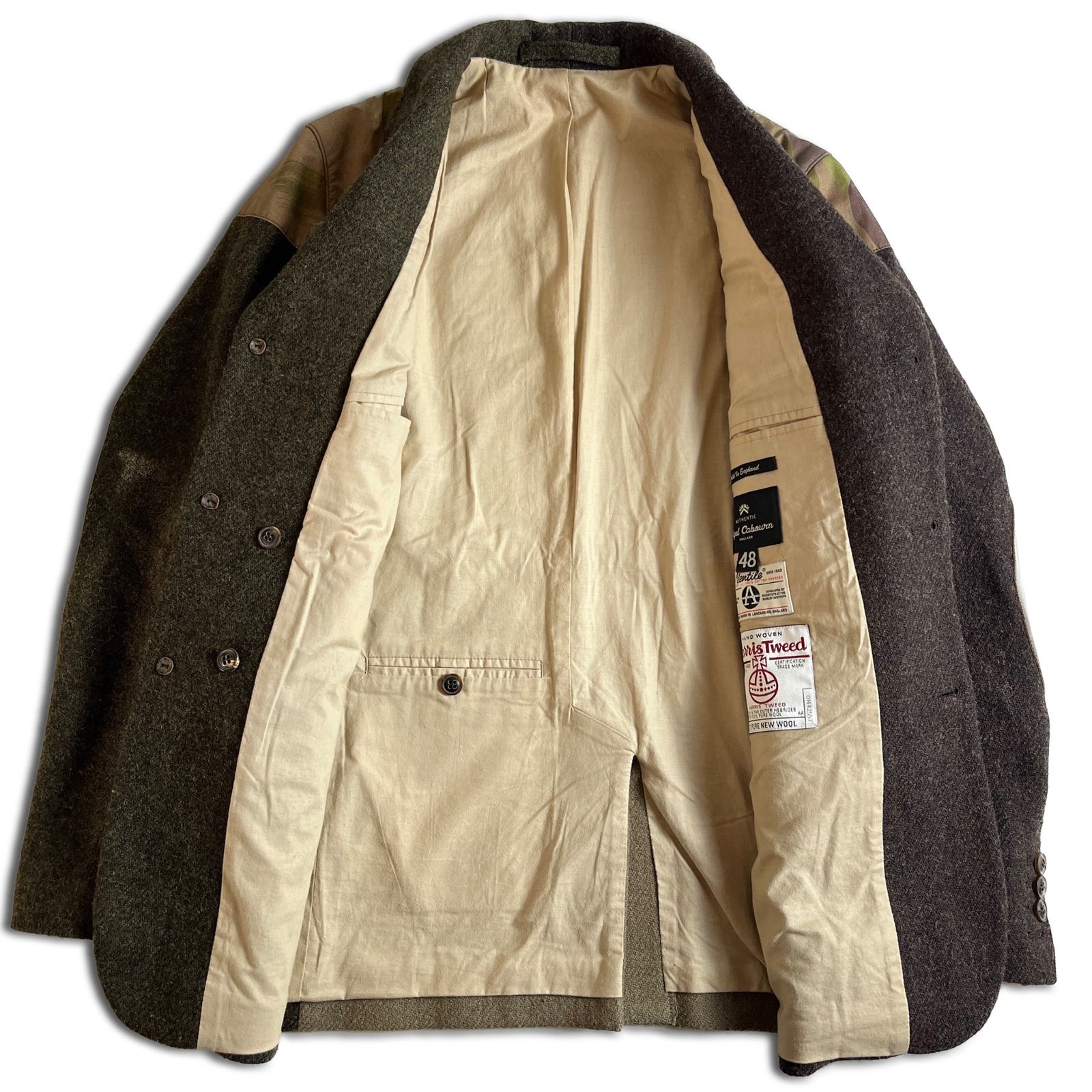 NIGEL CABOURN マロリージャケット 迷彩 クレイジーパターン 48