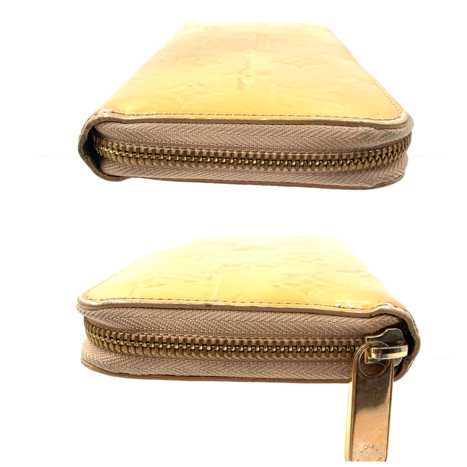 LOUIS VUITTON ルイヴィトン モノグラムヴェルニ ジョーヌ ジッピー