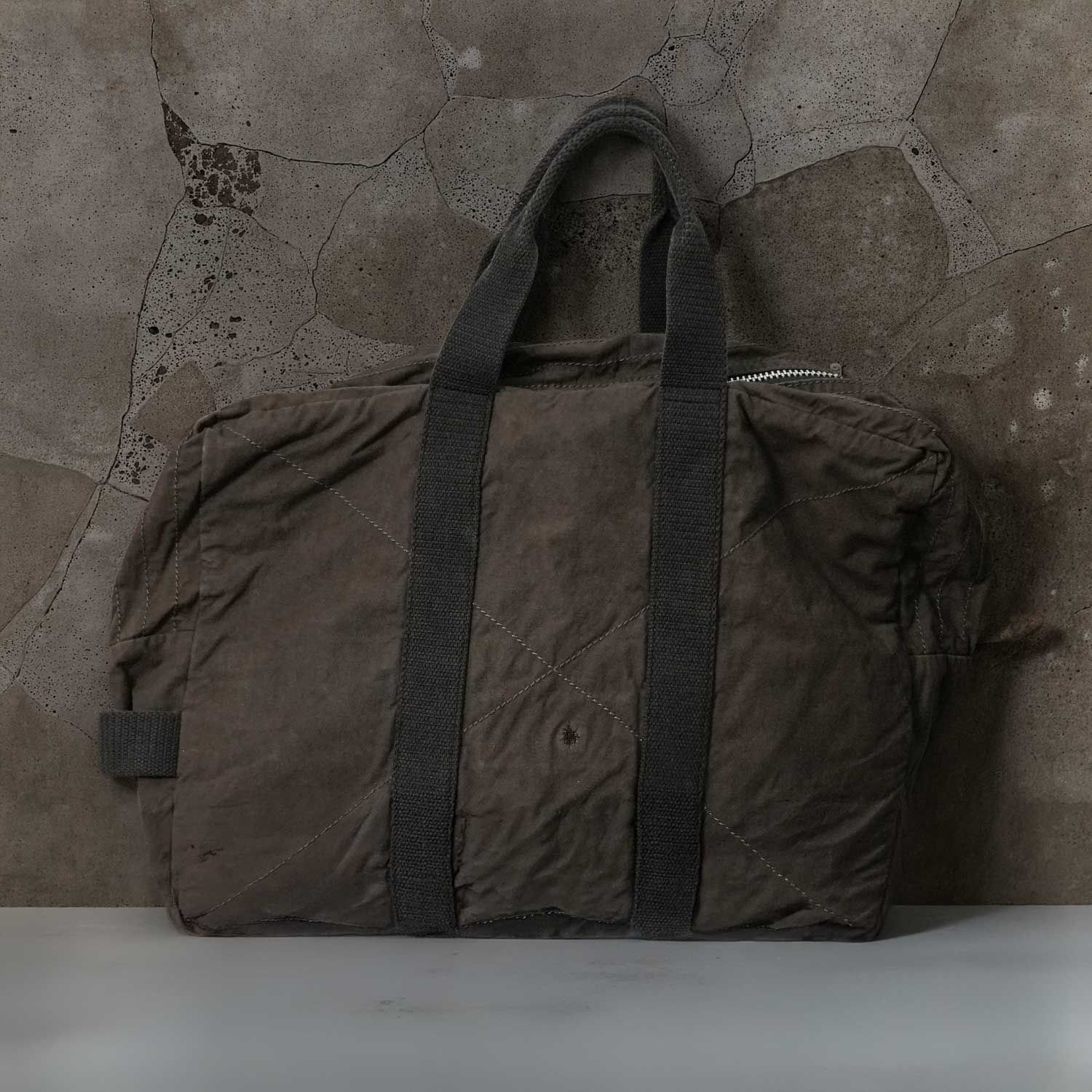 FRENCH MILITARY BLACK DYED DUFFEL BAG 50sフランス軍テント × US