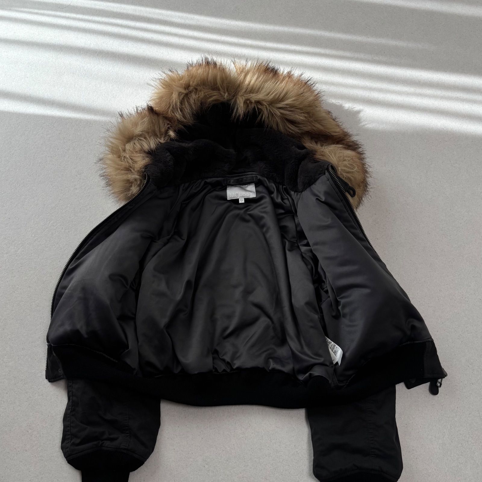 25AW moussy SHORT N2B black マウジー n-2b レディース フリーサイズ