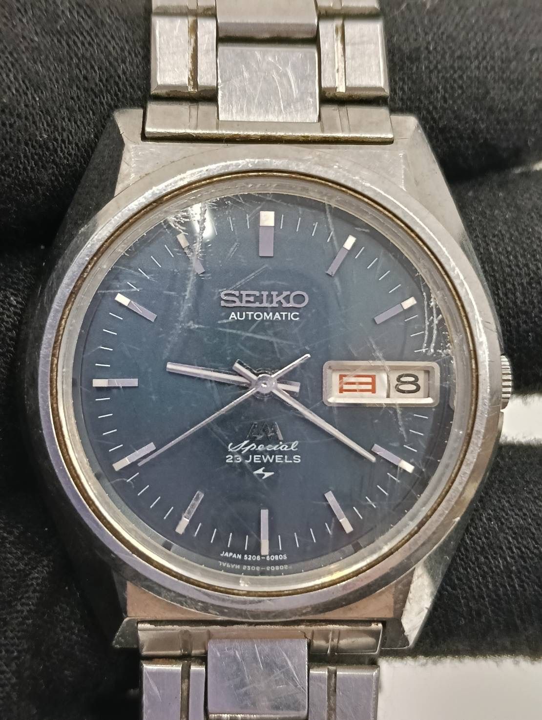 中古品】SEIKO セイコー 52ロードマチック スペシャル ネイビー 5206