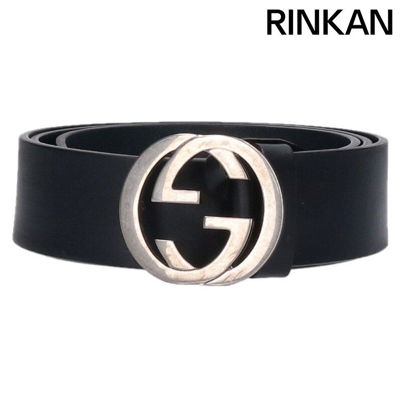 グッチ 546989 ロゴバックルレザーベルト メンズ 85/34 - メルカリ