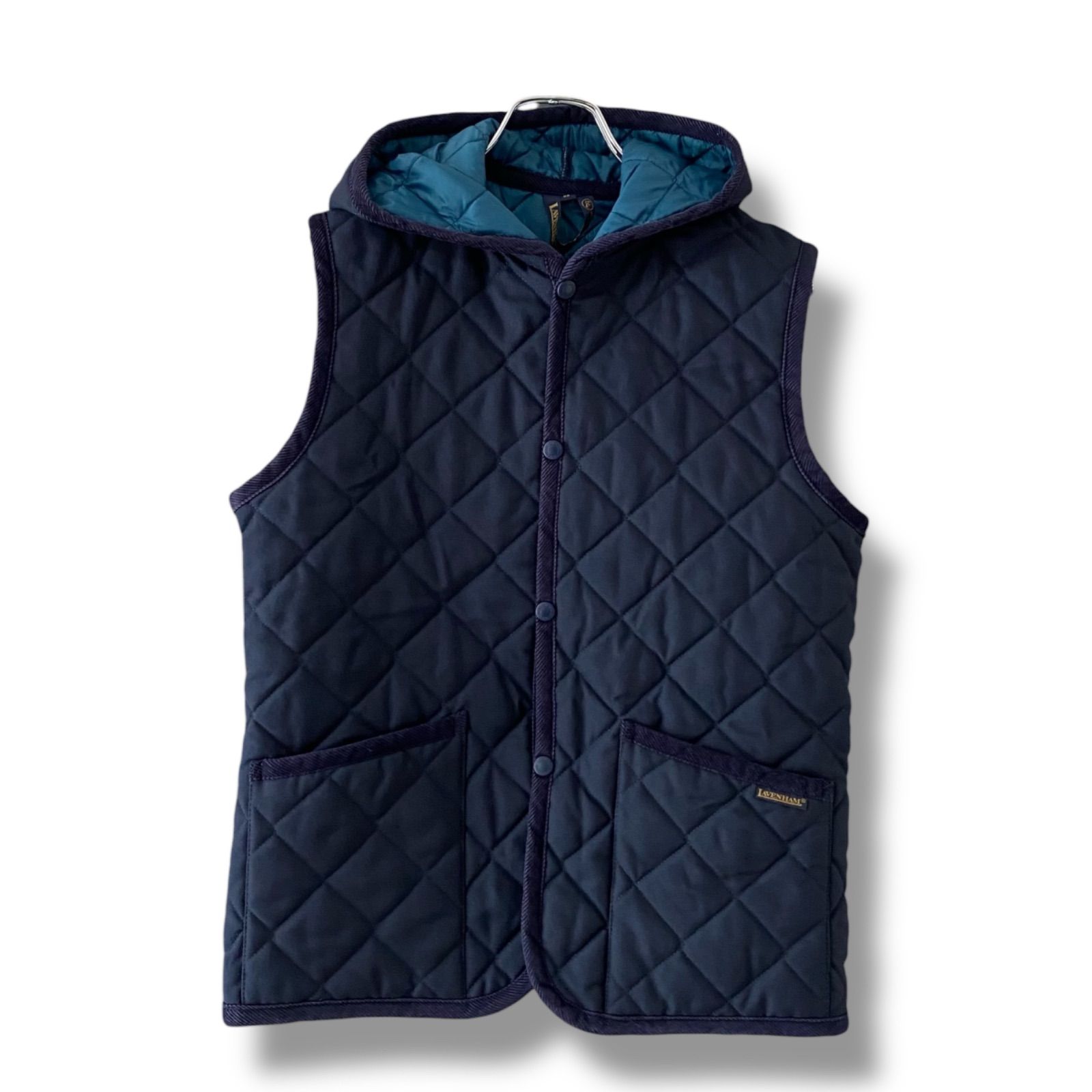 LAVENHAM ラベンハム 極上キルティングベスト フード付 38 Mサイズ