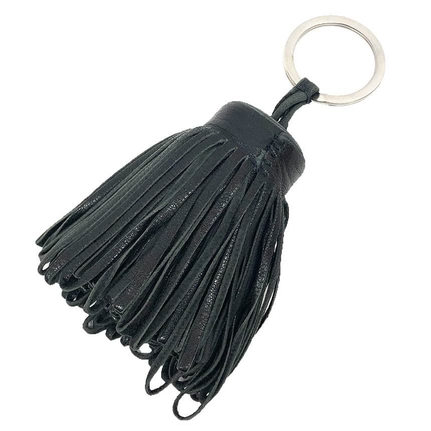 HERMES エルメス カルメン キーホルダー キーリング チャーム フリンジ