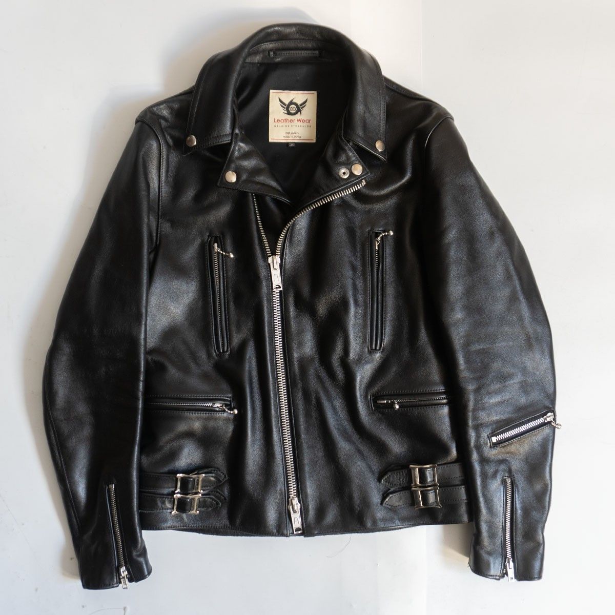 美品】666 triple six【ステアハイド UK サイドベルト ダブル