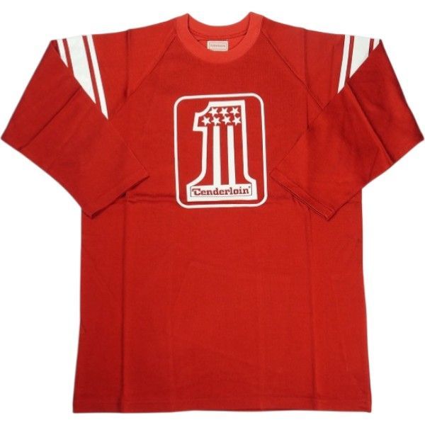 Size【M】 TENDERLOIN テンダーロイン RAYON RAGLAN SLEEVE RED
