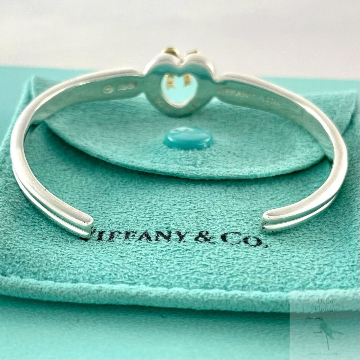 ティファニー ハート リボン バングル 925 750 1991 ZV4fe - メルカリ