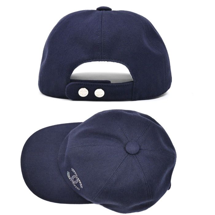 CHANEL シャネル ココマーク キャップ ネイビー レディース 中古 美品