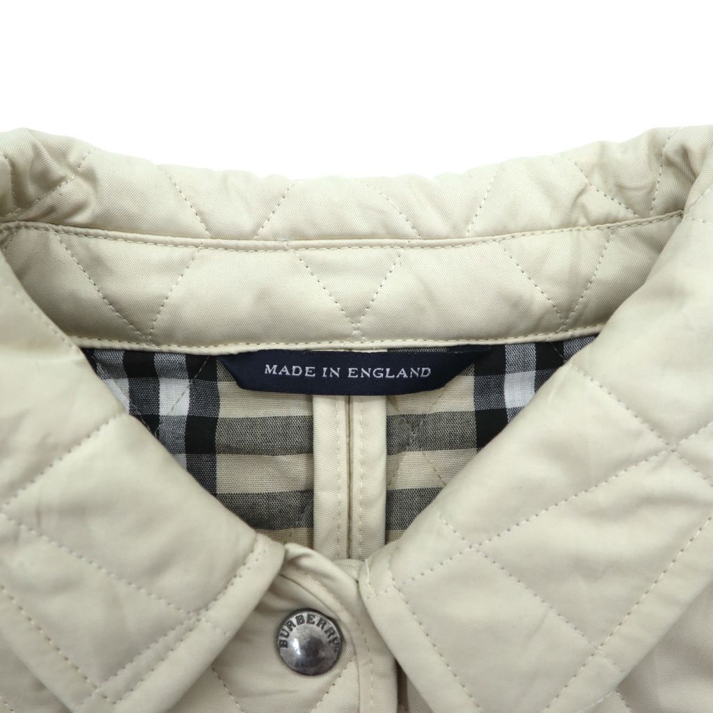BURBERRY 英国製 キルティングジャケット M ベージュ 裏地 ノバ