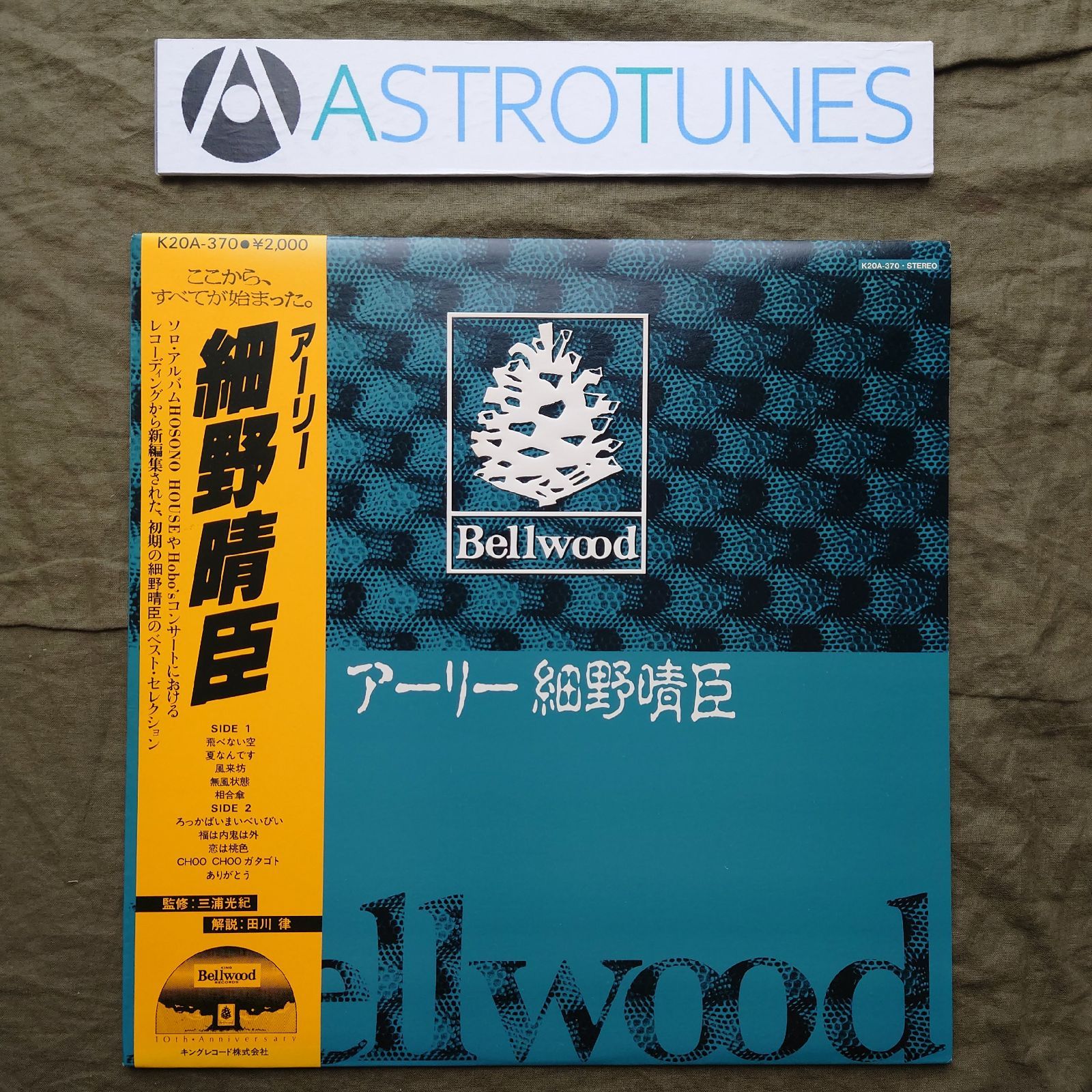 傷なし美盤 美ジャケ 美品 1982年 初回盤 細野晴臣 LPレコード