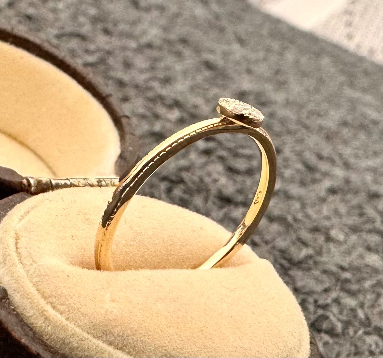 現行品◇アガット◇K10YG*11号*ダイヤモンドリング*スタック*agete