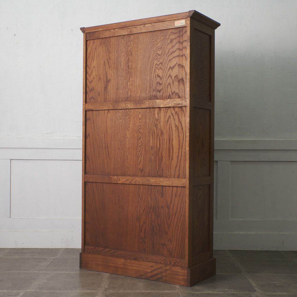 旭川家具 オーク 無垢材 本棚 書棚 ブックシェルフ 飾り棚 食器棚 収納