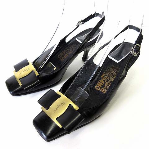 サルヴァトーレフェラガモ Salvatore Ferragamo パンプス バック