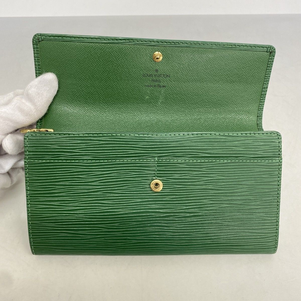 6bc4427】ルイヴィトン 長財布 エピ ポシェットポルトモネクレディ