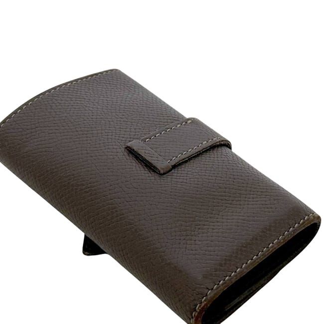 エルメス 4連 キーケース ブラウン ダークブラウン ベアン 美品 レザー