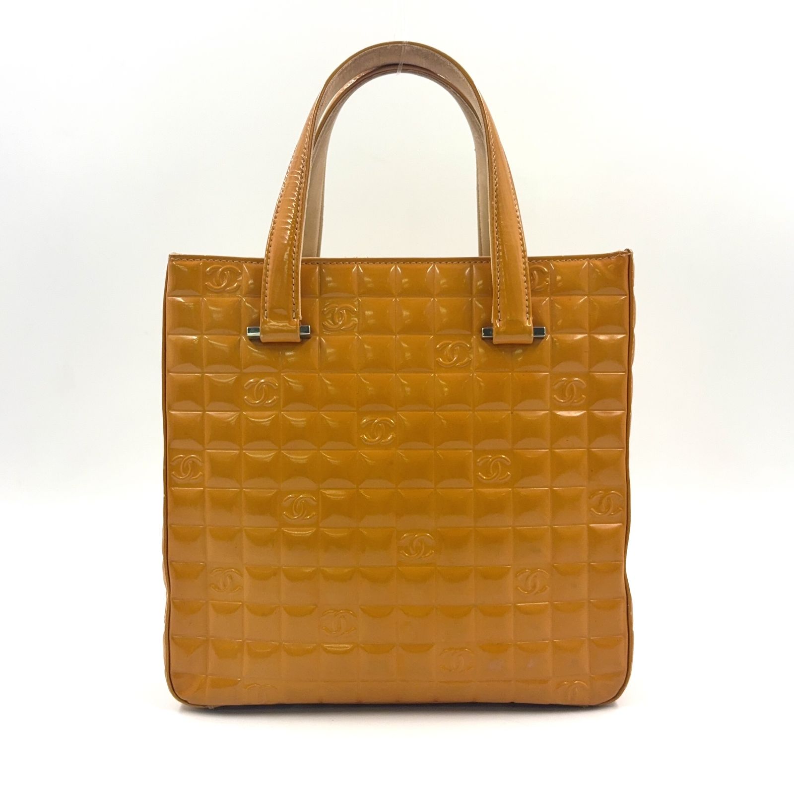 CHANEL チョコバー ココマーク シリアル番号7番台 エナメルレザー