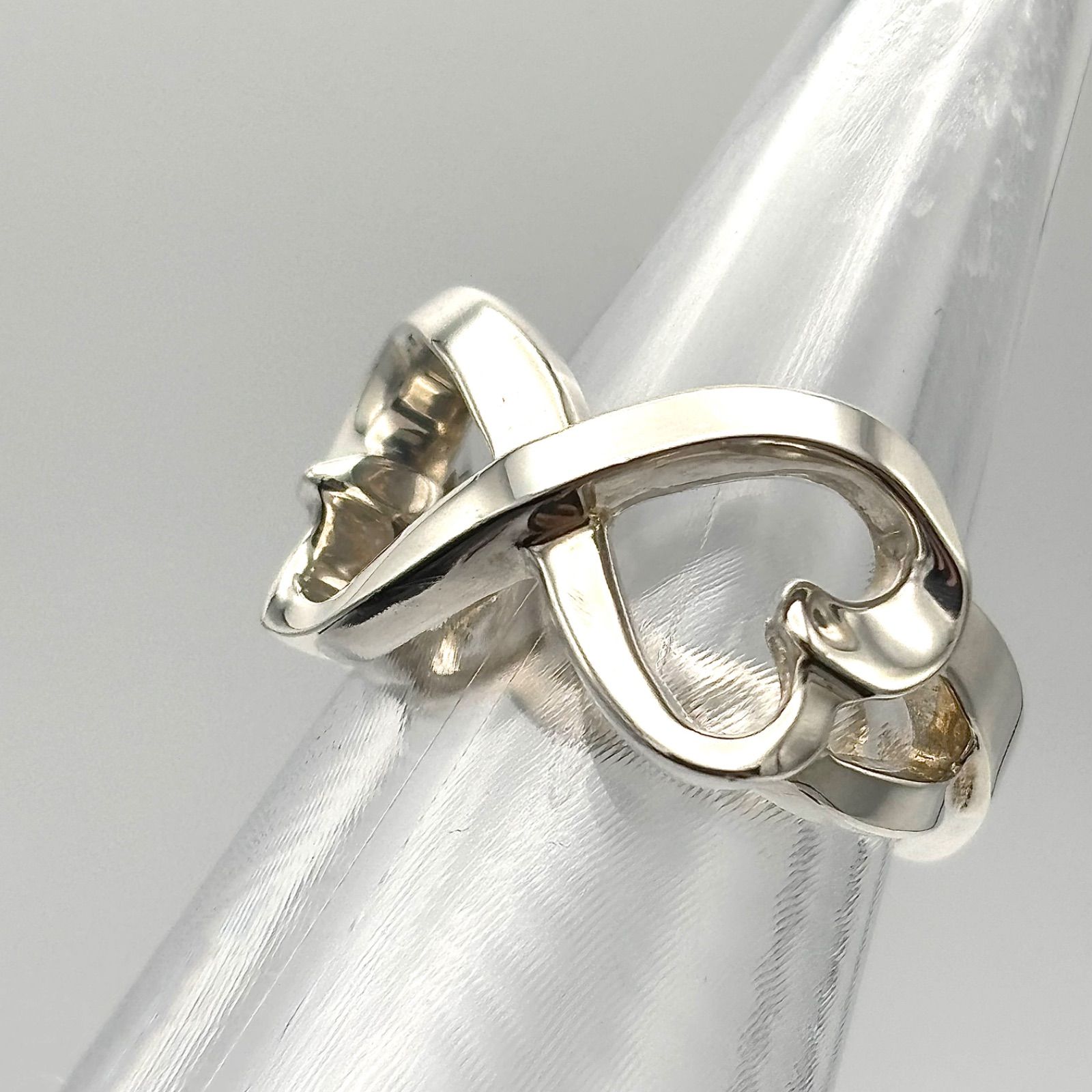 Tiffany&Co. ティファニー ダブルラビングハート リング 8号 シルバー