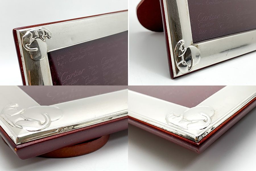 廃盤 希少品 Cartier カルティエ シルバー パンサー フォトフレーム