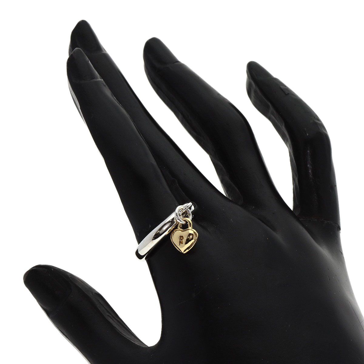 TIFFANY&Co. ティファニー ハートロック チャーム リング・指輪 SV