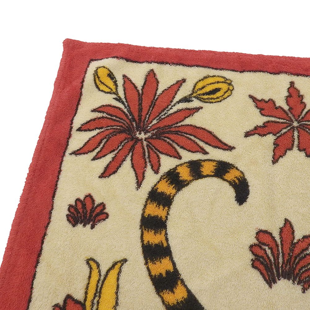 美品 エルメス HERMES レアアイテム ツイン レオパード フローラル