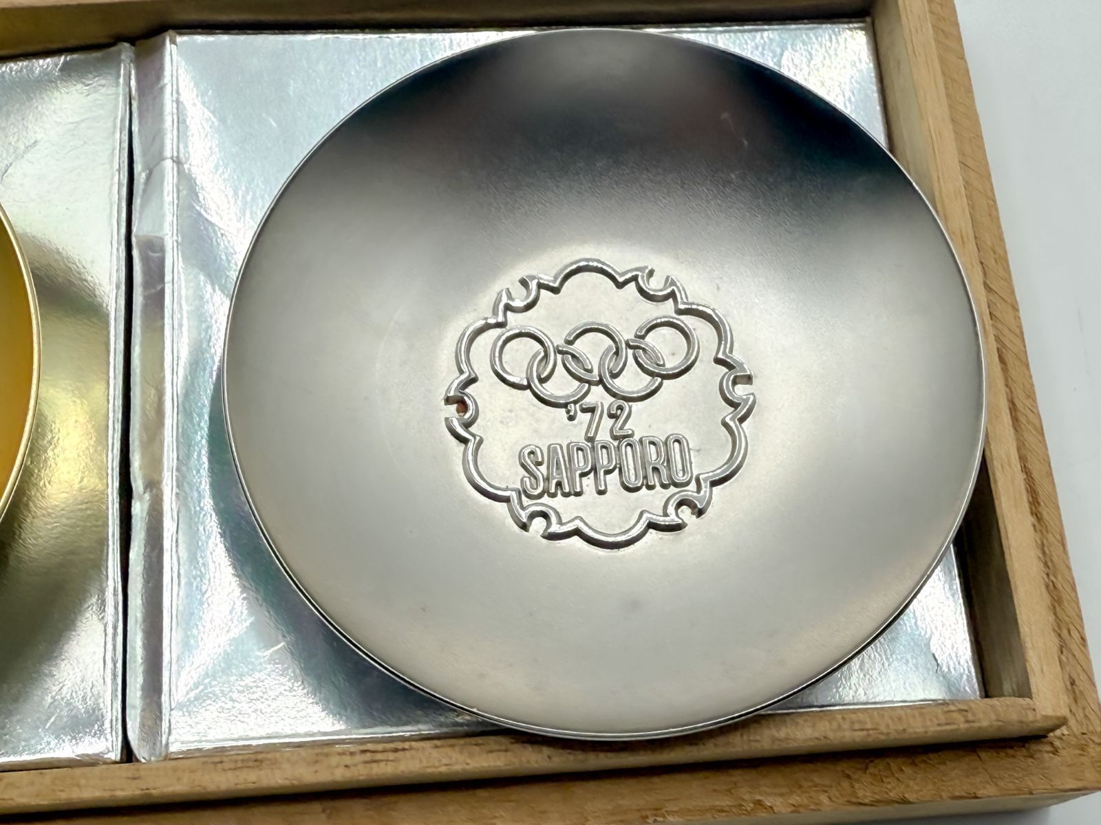最終価格】24K GP 金彩＆シルバー 札幌'72オリンピック記念金杯銀杯