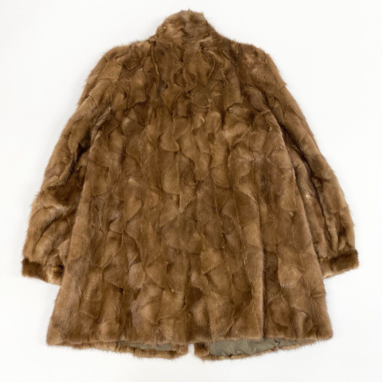 50j24 最高級毛皮 パステルミンク ミンクコート 毛皮コート セミロング