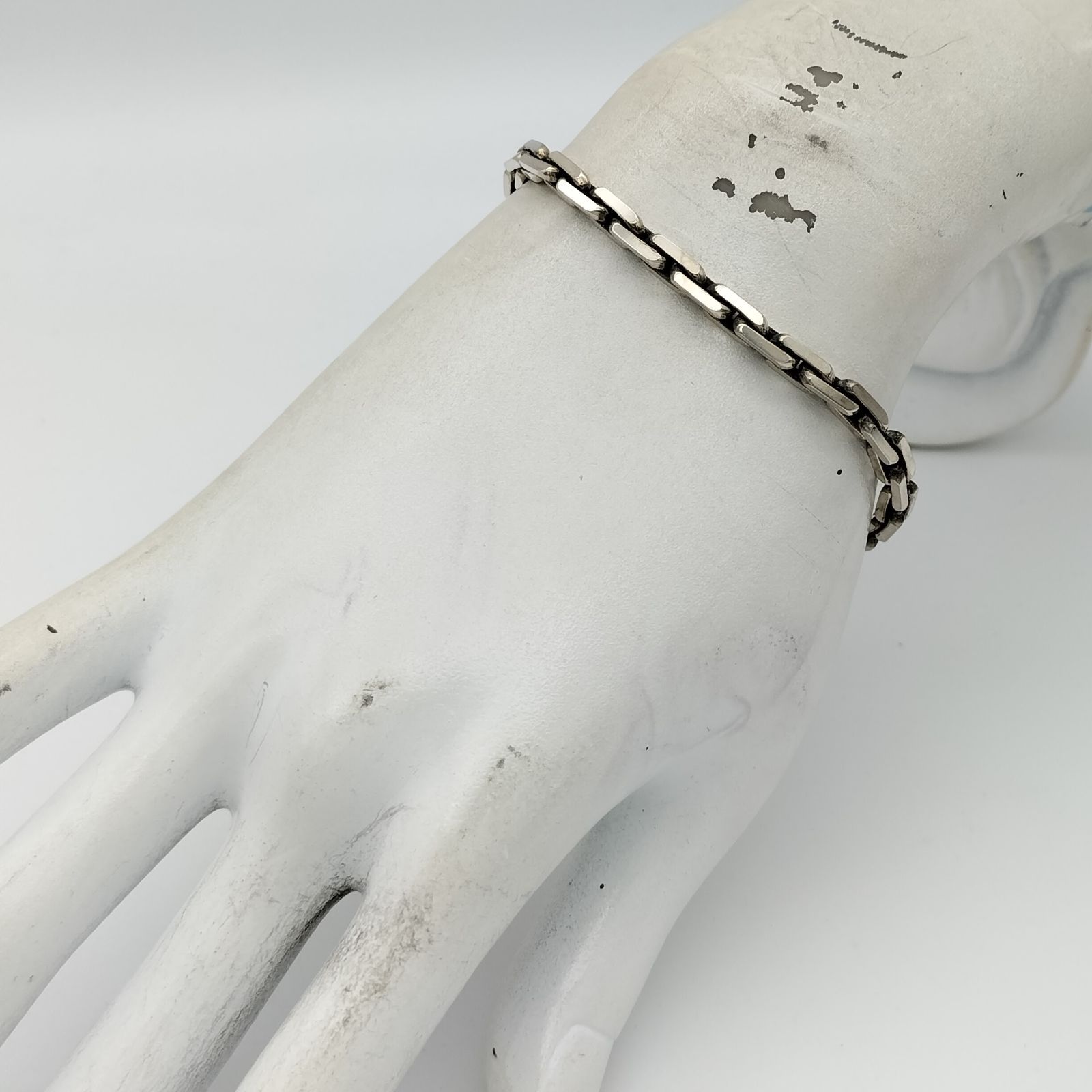 美品】パトリックコックス シルバーチェーンブレスレット シルバー925