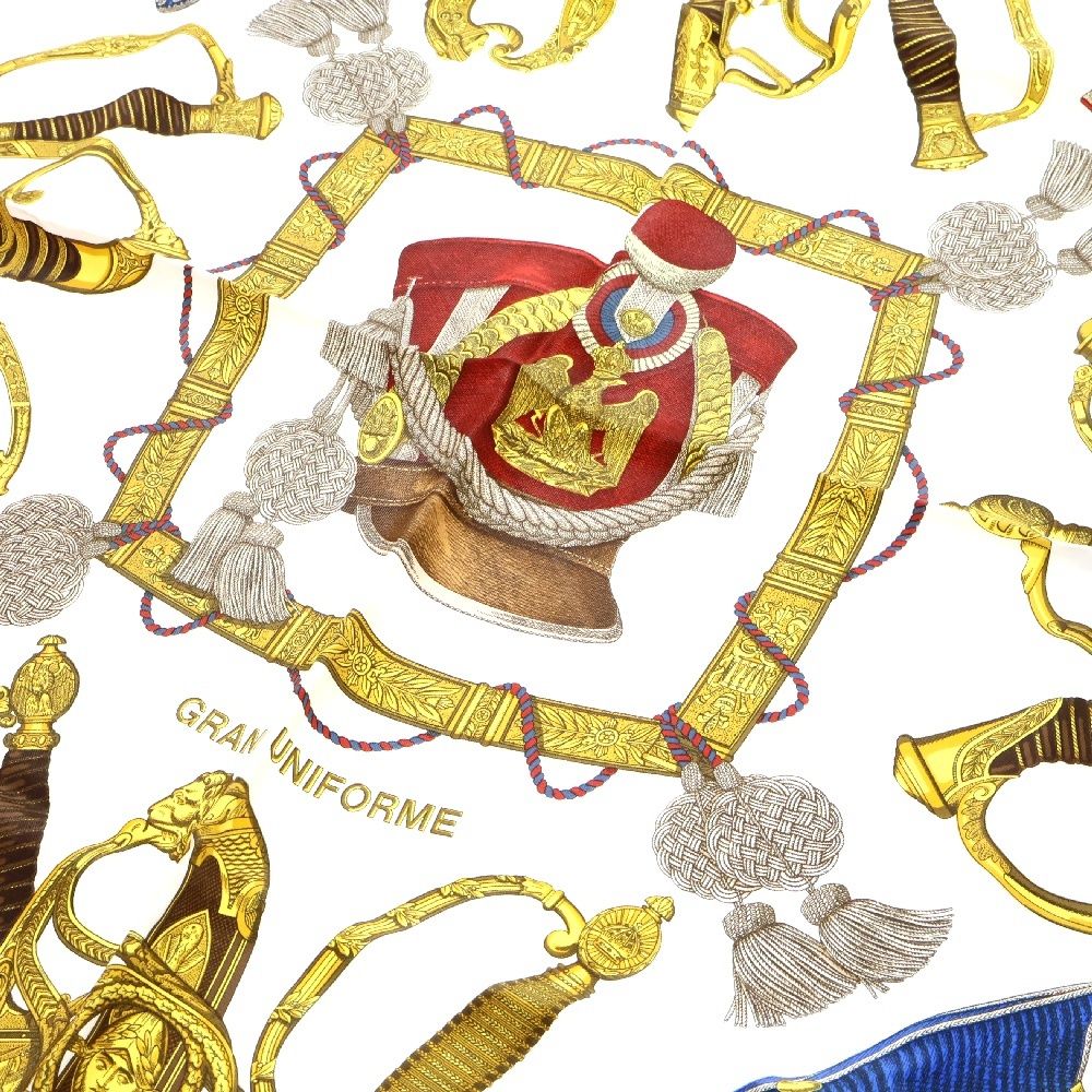 HERMES (エルメス) カレ90 スカーフ GRAND UNIFORME グラン