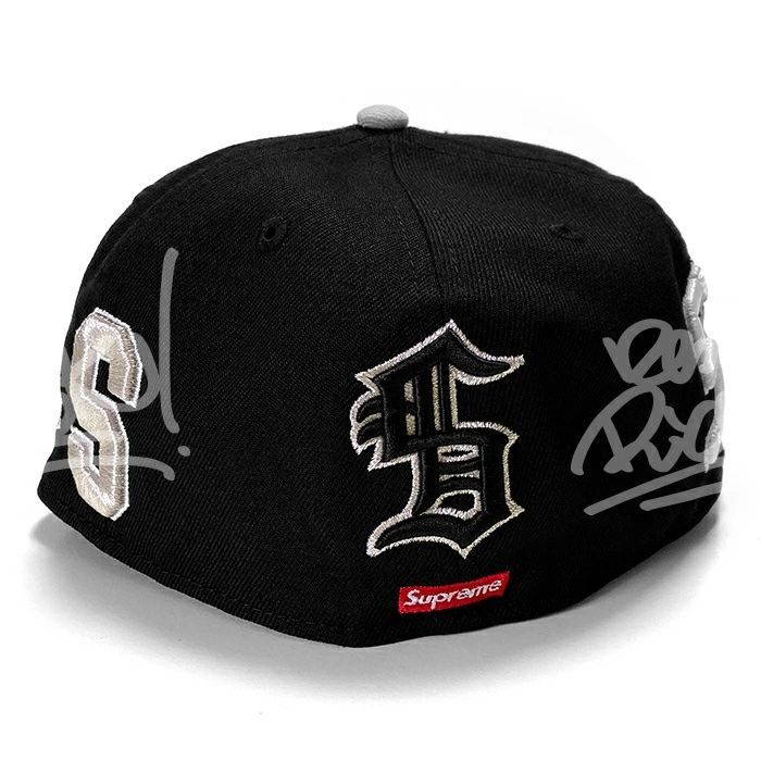 送料無料 メンズ キャップ ブラック Supreme シュプリーム Multi S