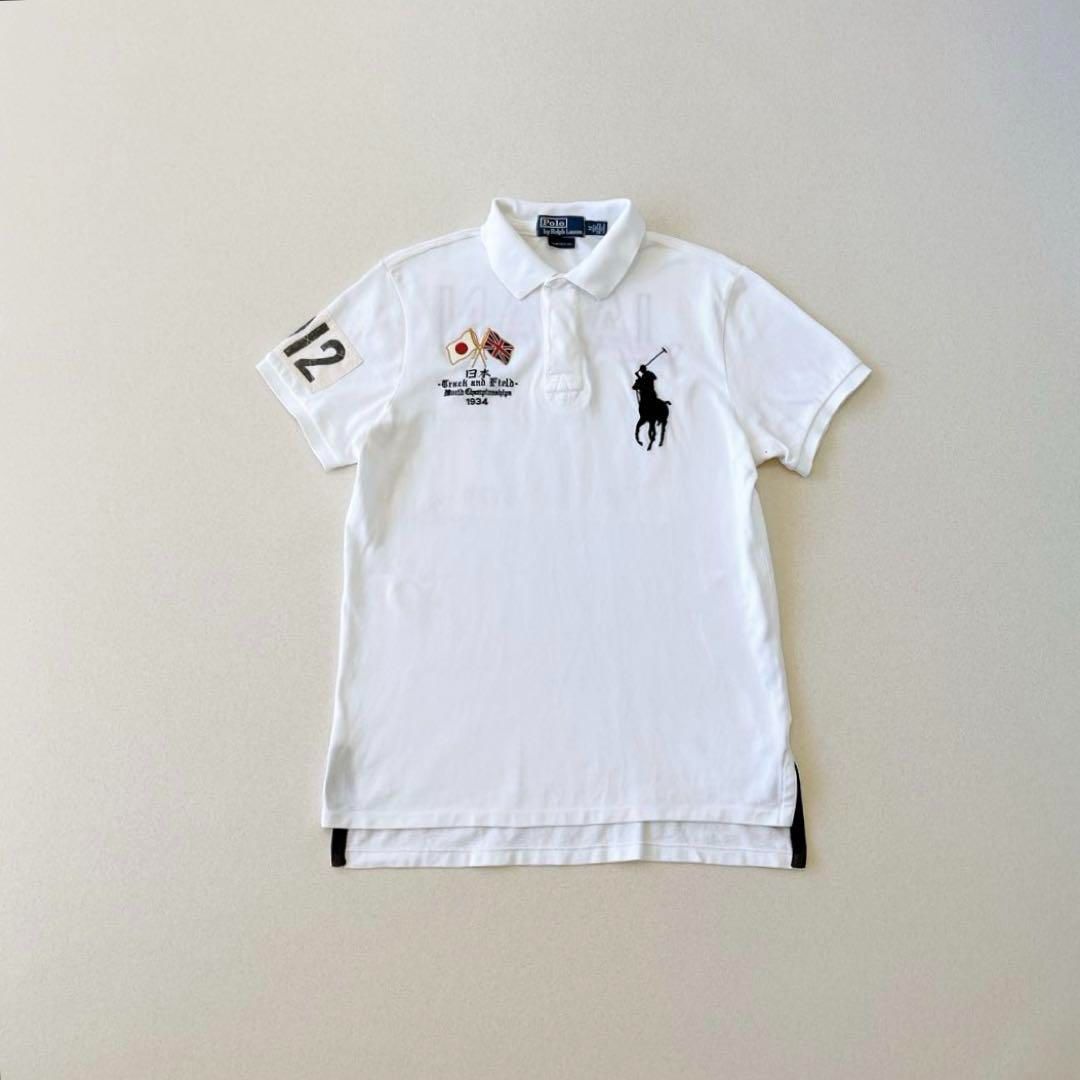 ラルフローレン ポロシャツ 日本国旗 ビッグポニー 刺繍ロゴ