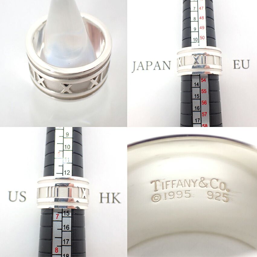 ティファニー アトラス ワイド 指輪 リング 18号 研磨仕上済美品 925