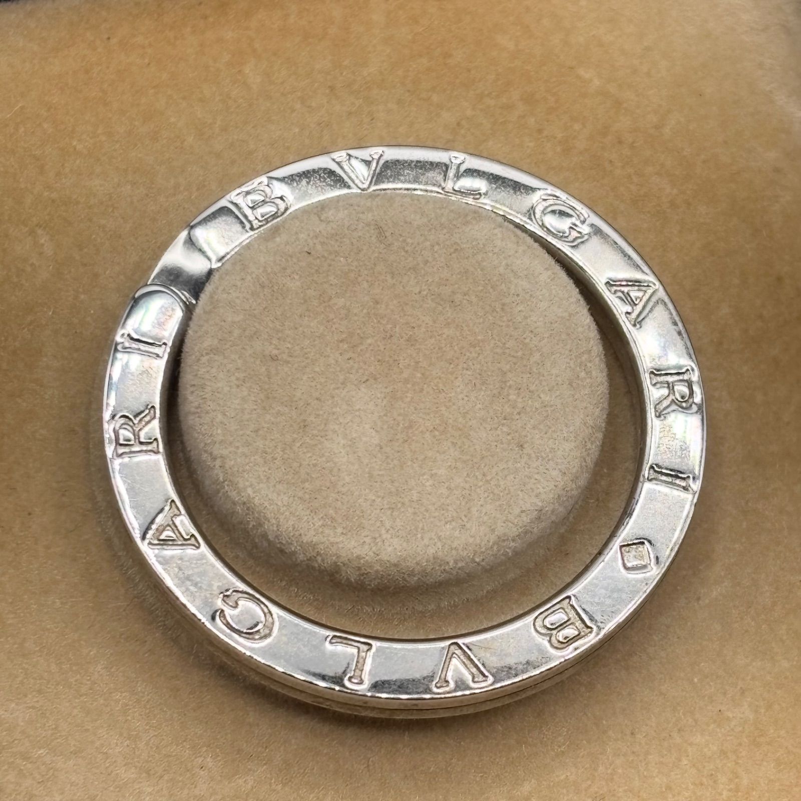美品BVLGARI キーリング ネックレストップ ブルガリ シルバー ✨極美