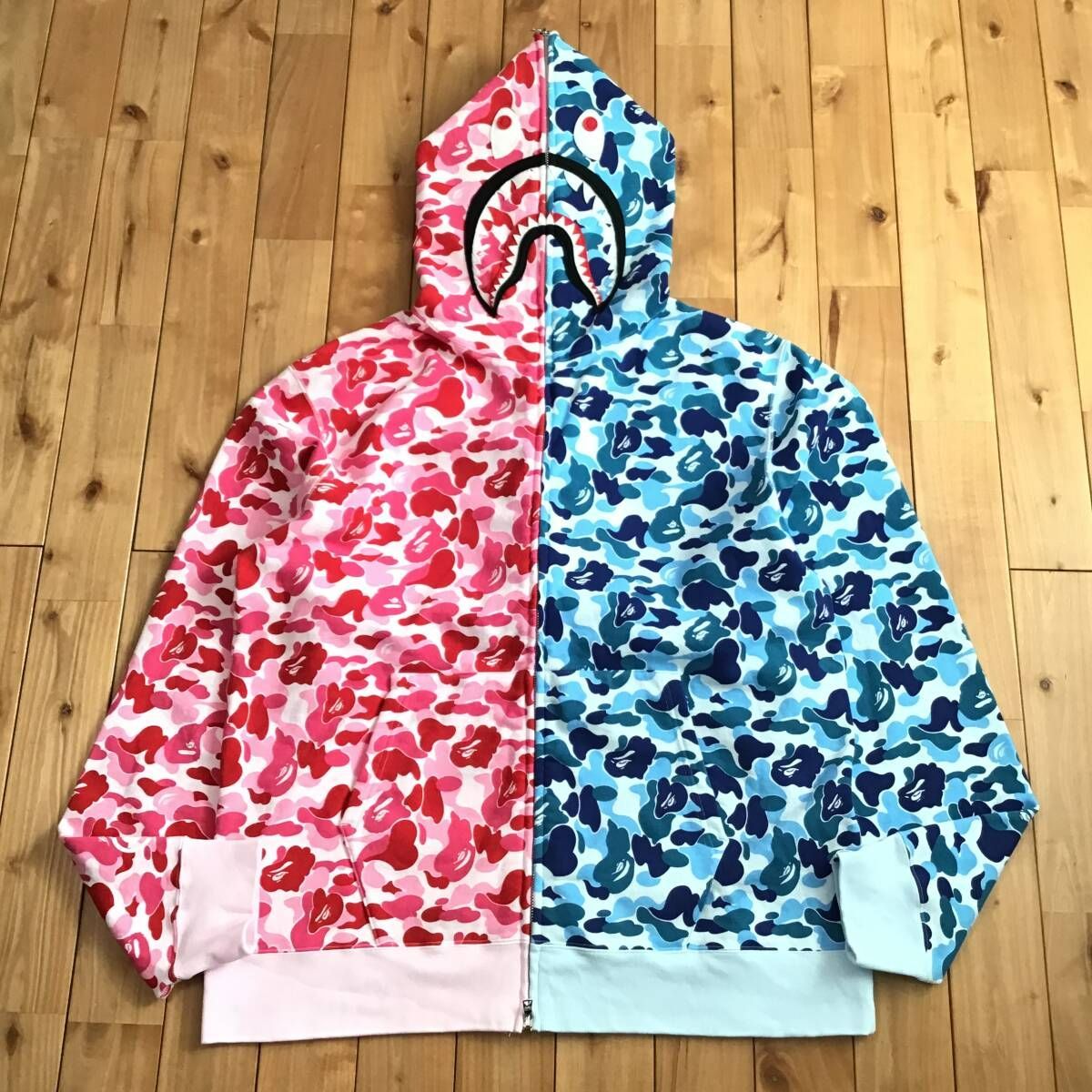 ☆美品☆ 3XL Separate shark full zip hoodie a bathing ape BAPE ABC
