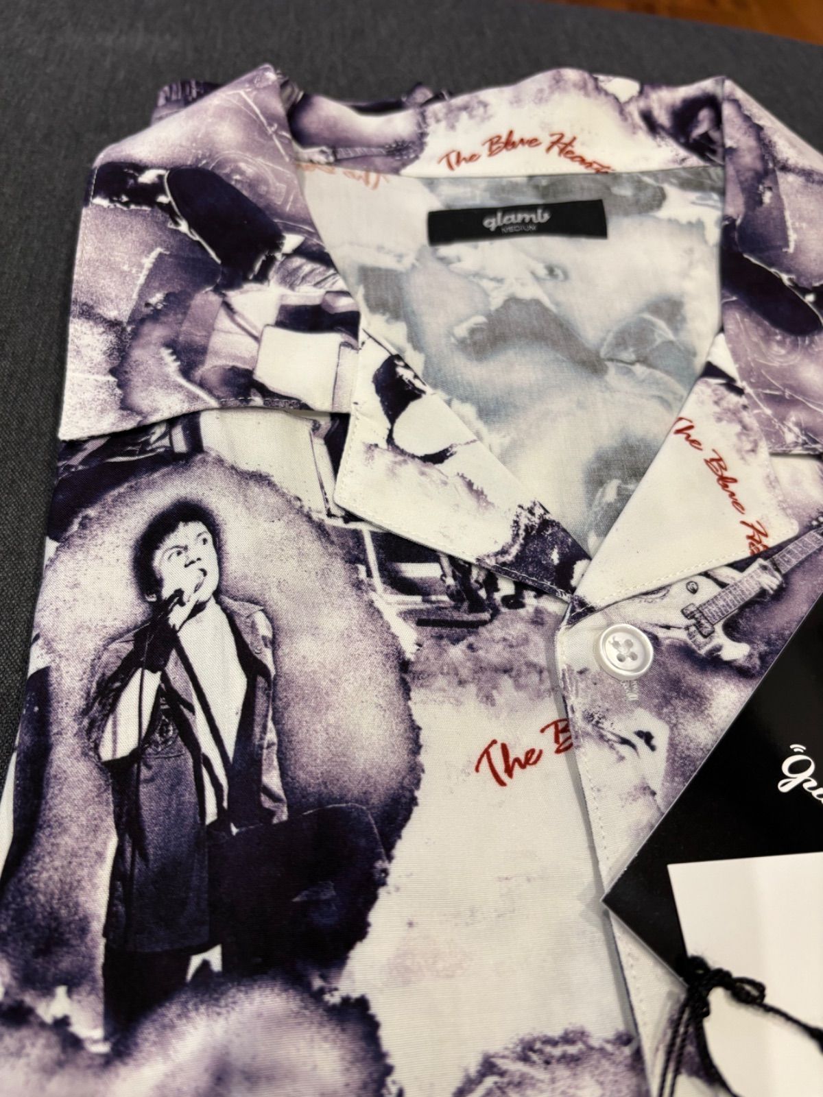 予約完売)glamb THE BLUE HEARTS Open Collar Shirt / ザ