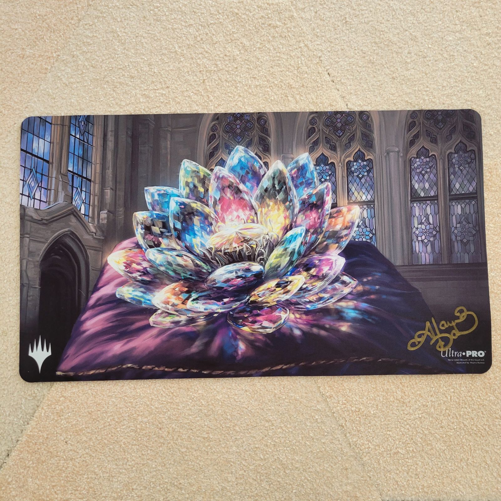 MTG 宝石の睡蓮 サイン入りプレイマット MTG 宝石の睡蓮 サイン入り
