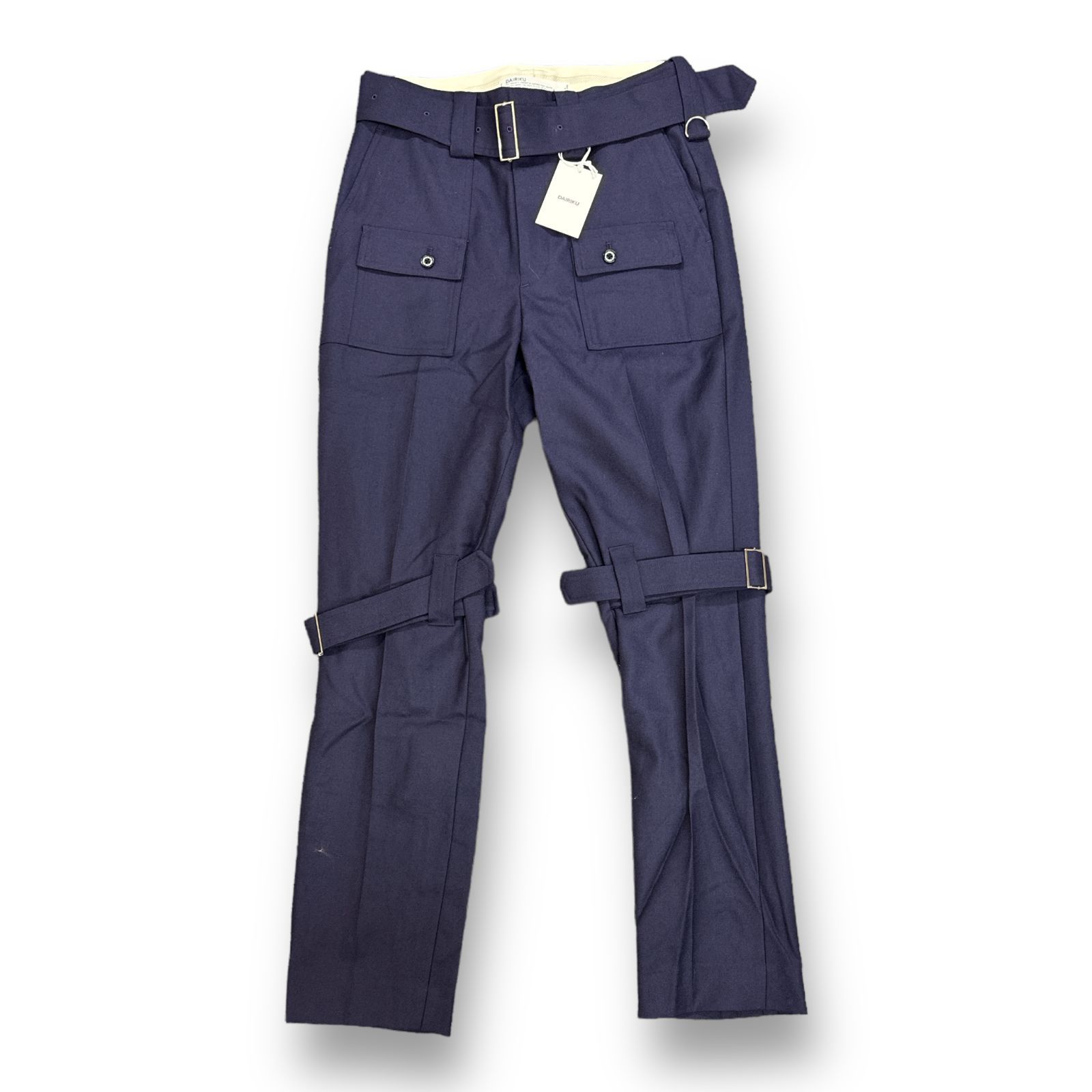 タグ付きDAIRIKUダイリクウールボンデージパンツMパンクセディショナ