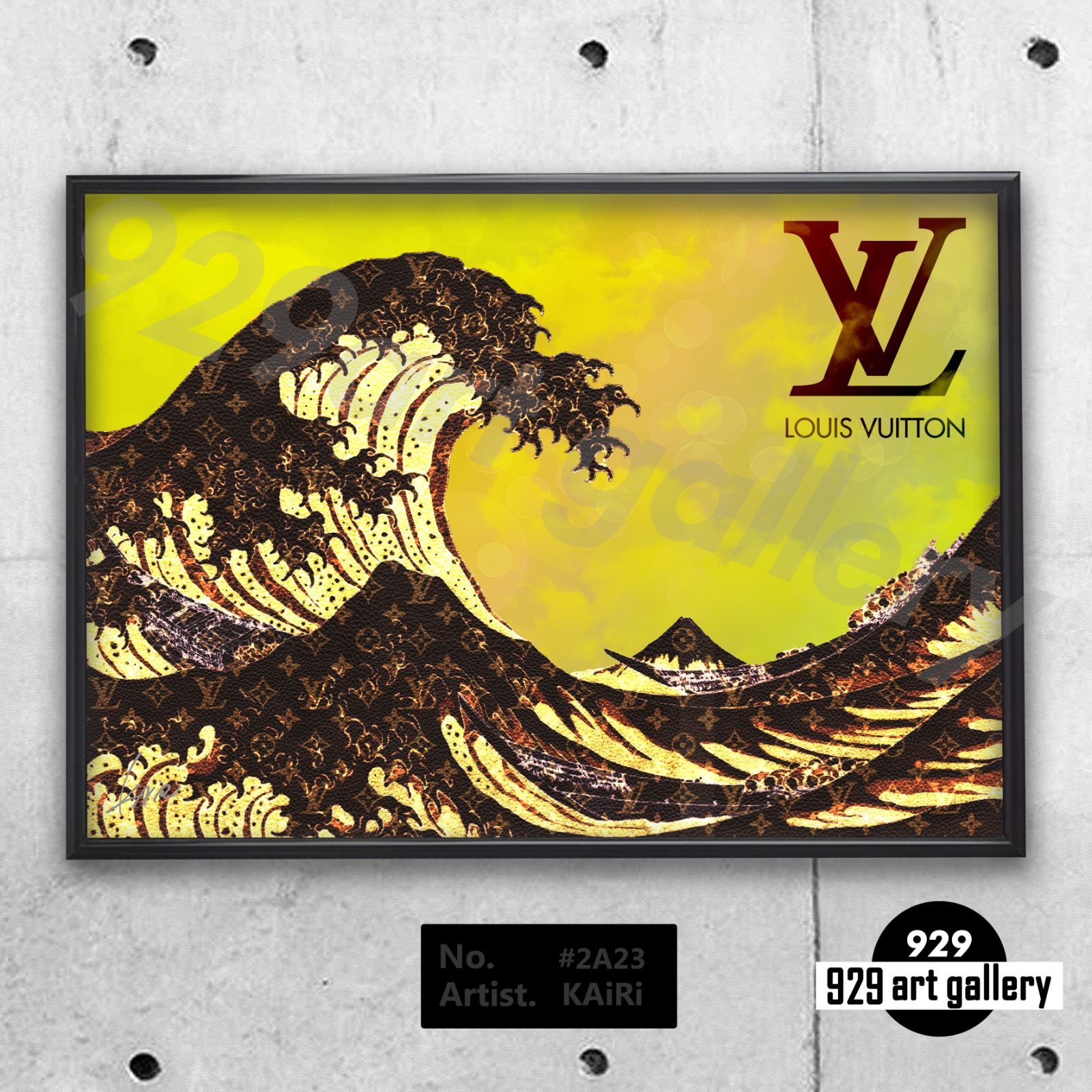 LOUISVUITTON type☆A4額装済オマージュアートインテリアポスター.#223