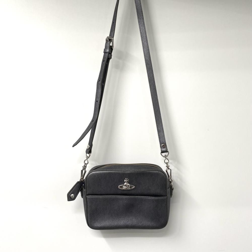 中古】vivienne westwood ショルダーバッグ グレー ヴィヴィアン