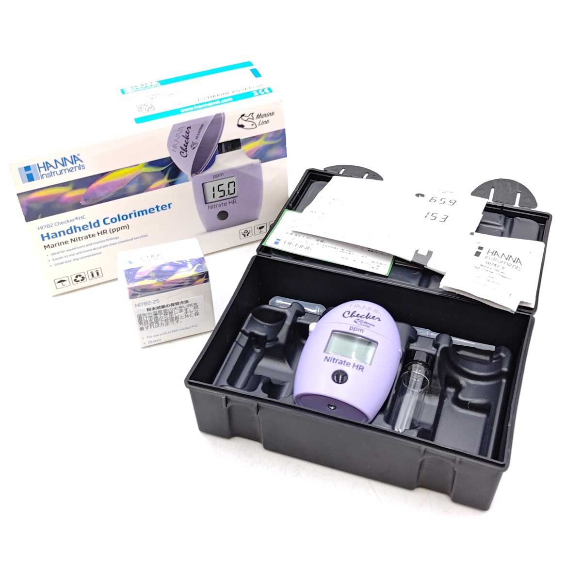 ハンナ HANNA 高濃度硝酸塩チェッカー HI 782 試薬付 水質調整剤 観賞