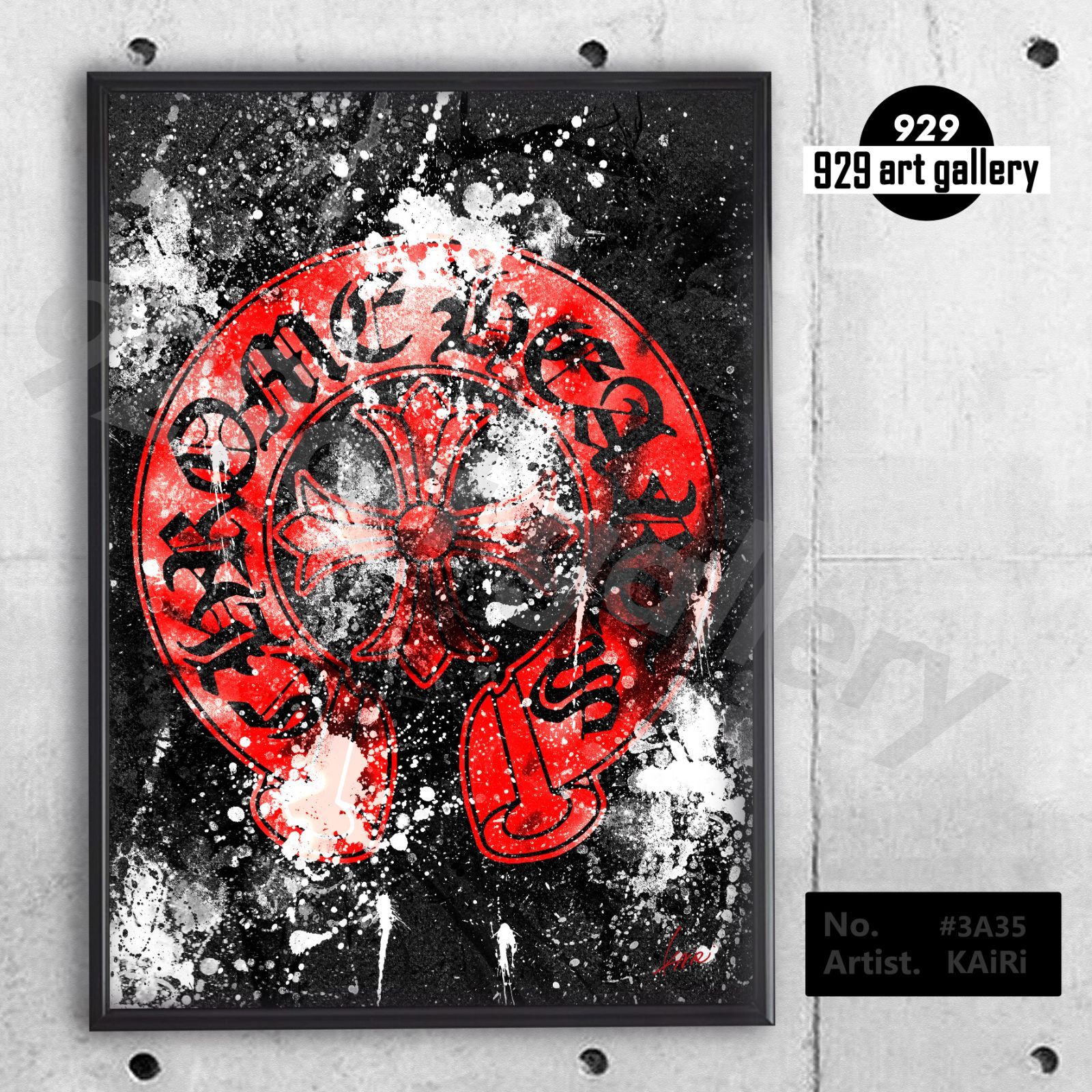 CHROMEHEARTS type☆A4額装済アートポスター.#335☆クロムハーツ