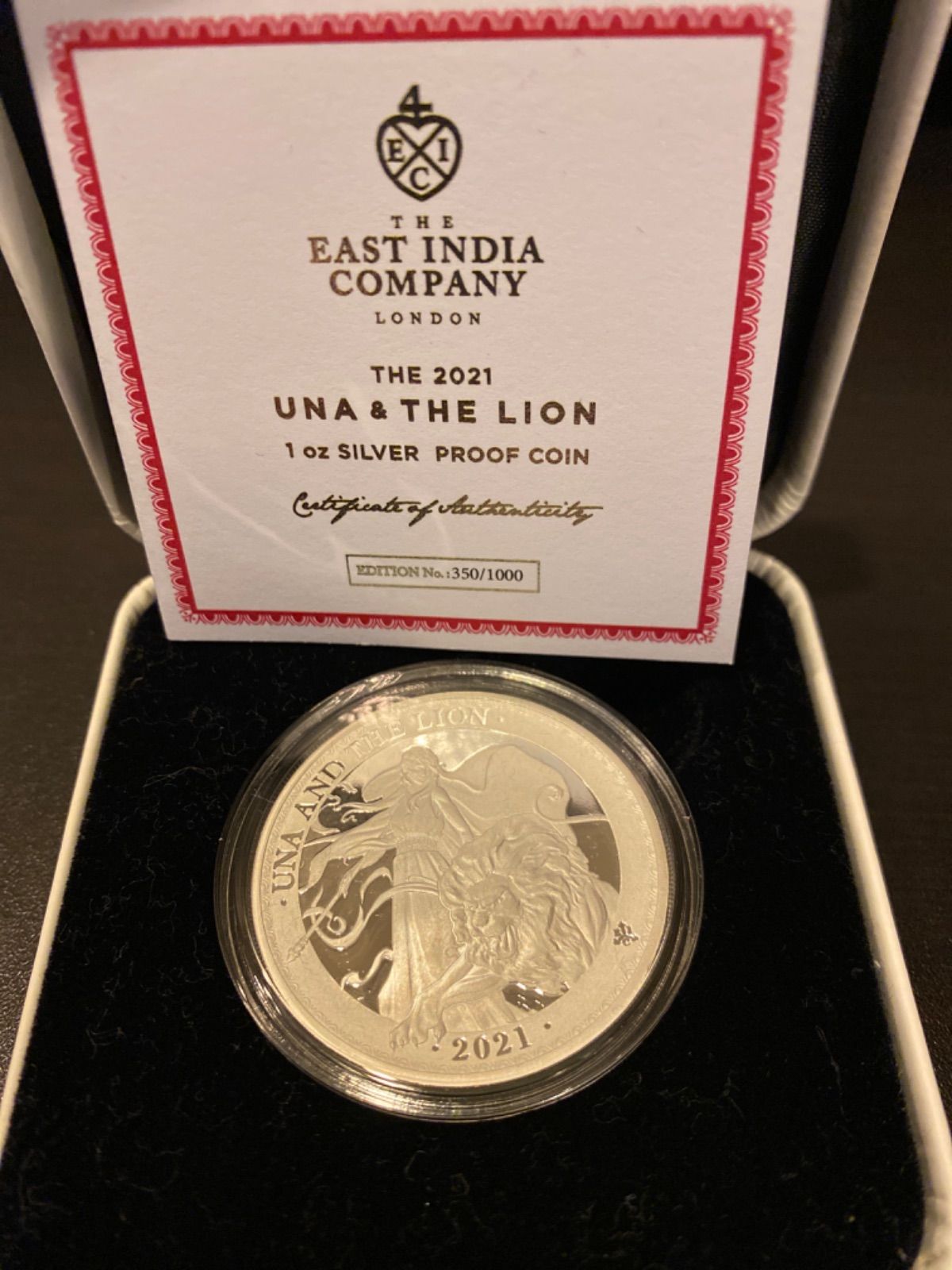 セントヘレナ 2021 ウナとライオン 銀貨 プルーフ - メルカリ