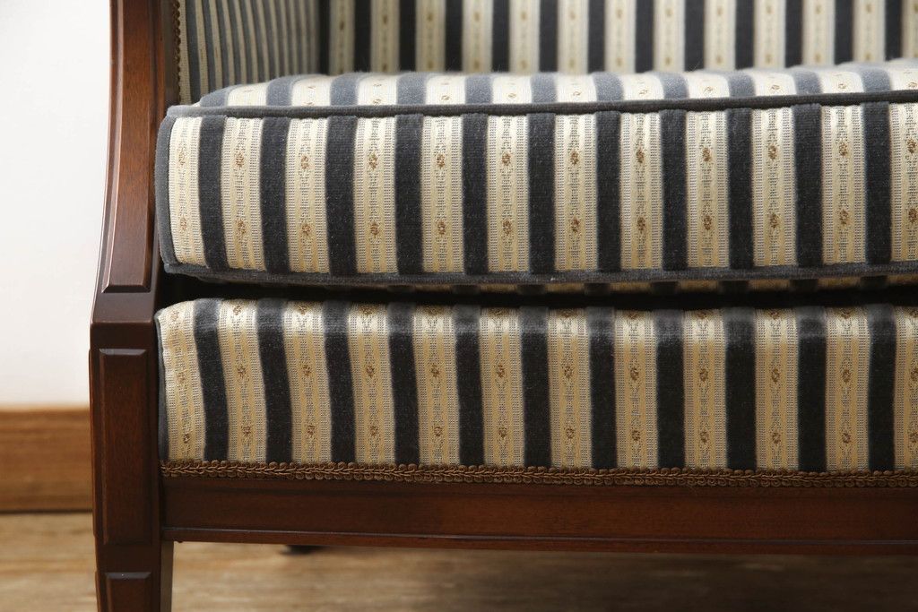 687 美品 神戸元町家具 メープル不二屋 1人掛けソファ30万① GMHK675